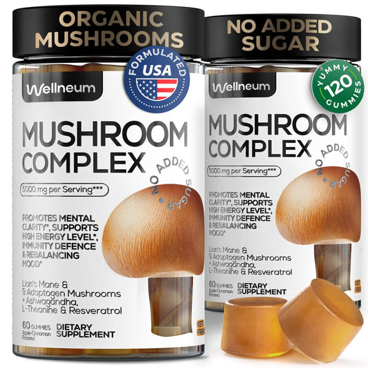 5000 Mg 9 Adaptogenic Mushroom Gummies