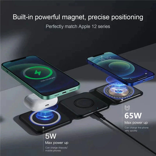 3 in 1 Foldable Magnetic Wireless Charger