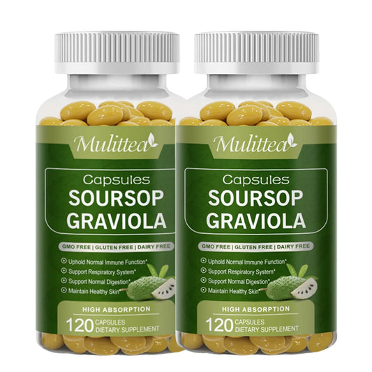 1000Mg Soursop Graviola Leaf & Fruit Extract | 120 Capsules |